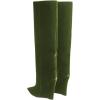 imageFSJ Women Wedge Heel Pointed Toe Thigh High Boots Comfortable Thick High Heel Trendy Ladies Dressy Knee High Boots Size 415 USGreen Velvet