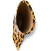 imageFSJ Women Wedge Heel Pointed Toe Thigh High Boots Comfortable Thick High Heel Trendy Ladies Dressy Knee High Boots Size 415 USLeopard Print