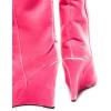 imageFSJ Women Wedge Heel Pointed Toe Thigh High Boots Comfortable Thick High Heel Trendy Ladies Dressy Knee High Boots Size 415 USPink