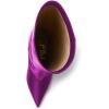 imageFSJ Women Wedge Heel Pointed Toe Thigh High Boots Comfortable Thick High Heel Trendy Ladies Dressy Knee High Boots Size 415 USPurple