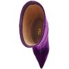 imageFSJ Women Wedge Heel Pointed Toe Thigh High Boots Comfortable Thick High Heel Trendy Ladies Dressy Knee High Boots Size 415 USPurple Velvet