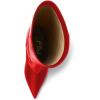 imageFSJ Women Wedge Heel Pointed Toe Thigh High Boots Comfortable Thick High Heel Trendy Ladies Dressy Knee High Boots Size 415 USRed