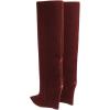 imageFSJ Women Wedge Heel Pointed Toe Thigh High Boots Comfortable Thick High Heel Trendy Ladies Dressy Knee High Boots Size 415 USRed Velvet