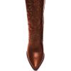 imageFSJ Women Western Knee High Boots Embroidery Pointed Toe Chunky Block Stacked Heel Cowboy Cowgirl Beaded Pull On Fashion Shoes Size 416 USBrown