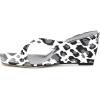 imageFSJ Women Casual Flip Flop Slide Mule Shoes Square Open Toe Thong Sandal Summer Wedge High Heel Size 415 USCow
