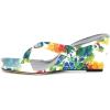 imageFSJ Women Casual Flip Flop Slide Mule Shoes Square Open Toe Thong Sandal Summer Wedge High Heel Size 415 USFlower