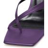 imageFSJ Women Casual Flip Flop Slide Mule Shoes Square Open Toe Thong Sandal Summer Wedge High Heel Size 415 USPurple