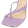 imageFSJ Women Casual Flip Flop Slide Mule Shoes Square Open Toe Thong Sandal Summer Wedge High Heel Size 415 USViolet