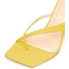 imageFSJ Women Casual Flip Flop Slide Mule Shoes Square Open Toe Thong Sandal Summer Wedge High Heel Size 415 USYellow