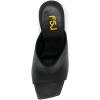 imageFSJ Women Fashion Spool Heel Mules Squared Open Toe Comfortable Slip On Mid High Heels Sandals Casual Evening Party Shoes Size 415 USBlack