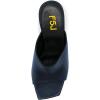 imageFSJ Women Fashion Spool Heel Mules Squared Open Toe Comfortable Slip On Mid High Heels Sandals Casual Evening Party Shoes Size 415 USMidnight Blue