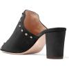 imageFSJ Women Peep Toe Mules Chunky Heeled Sandals with Studs Casual Slip On Summer Shoes Size 415 USBlacksuede