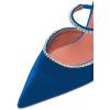 imageFSJ Women Sexy Rhinestone Slide Mules Pumps Pointed Strappy High Heels Sandals for Party Evening ShoesDodger Blue