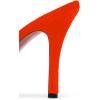 imageFSJ Women Sexy Rhinestone Slide Mules Pumps Pointed Strappy High Heels Sandals for Party Evening ShoesOrange