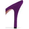 imageFSJ Women Sexy Rhinestone Slide Mules Pumps Pointed Strappy High Heels Sandals for Party Evening ShoesPurple
