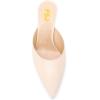 imageFSJ Women Slip On Mid High Heeled Mules Slipper Closed Pointed Toe Sandals Slides Dress Shoes Size 415 USBeige