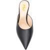 imageFSJ Women Slip On Mid High Heeled Mules Slipper Closed Pointed Toe Sandals Slides Dress Shoes Size 415 USBlack
