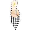 imageFSJ Women Slip On Mid High Heeled Mules Slipper Closed Pointed Toe Sandals Slides Dress Shoes Size 415 USDots
