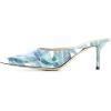 imageFSJ Women Slip On Mid High Heeled Mules Slipper Closed Pointed Toe Sandals Slides Dress Shoes Size 415 USLeaves