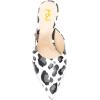 imageFSJ Women Slip On Mid High Heeled Mules Slipper Closed Pointed Toe Sandals Slides Dress Shoes Size 415 USSpots