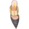 imageFSJ Women Strappy Golden Chunky High Heels Mules Fashion Pointy Toe Pumps Slip On Evening Party Shoes Size 415 USDark Grey