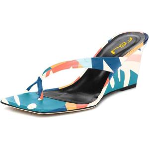 imageFSJ Women Casual Flip Flop Slide Mule Shoes Square Open Toe Thong Sandal Summer Wedge High Heel Size 415 USPrint
