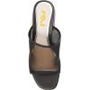 imageFSJ Women Comfortable Mesh Open Toe Sandal Chunky High Heels Mules Slide Summer Shoes Size 415 USBlack