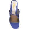 imageFSJ Women Comfortable Mesh Open Toe Sandal Chunky High Heels Mules Slide Summer Shoes Size 415 USBlue
