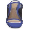 imageFSJ Women Comfortable Mesh Open Toe Sandal Chunky High Heels Mules Slide Summer Shoes Size 415 USBlue