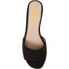 imageFSJ Women Comfy Peep Toe Sandals Low Chunky Heels Mules Casual Summer Office Lady Shoes Size 415 USBlack
