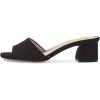 imageFSJ Women Comfy Peep Toe Sandals Low Chunky Heels Mules Casual Summer Office Lady Shoes Size 415 USBlack