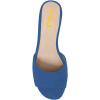 imageFSJ Women Comfy Peep Toe Sandals Low Chunky Heels Mules Casual Summer Office Lady Shoes Size 415 USBlue
