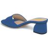 imageFSJ Women Comfy Peep Toe Sandals Low Chunky Heels Mules Casual Summer Office Lady Shoes Size 415 USBlue