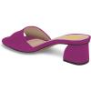 imageFSJ Women Comfy Peep Toe Sandals Low Chunky Heels Mules Casual Summer Office Lady Shoes Size 415 USFuchsia