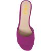 imageFSJ Women Comfy Peep Toe Sandals Low Chunky Heels Mules Casual Summer Office Lady Shoes Size 415 USFuchsia