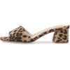 imageFSJ Women Comfy Peep Toe Sandals Low Chunky Heels Mules Casual Summer Office Lady Shoes Size 415 USLeopard