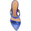 imageFSJ Women Fashion Open Toe Wedge Sandals High Heels Mules Double Straps Slip On Party Shoes Size 415 USBlue