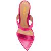 imageFSJ Women Fashion Open Toe Wedge Sandals High Heels Mules Double Straps Slip On Party Shoes Size 415 USHot Pink
