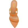 imageFSJ Women Fashion Open Toe Wedge Sandals High Heels Mules Double Straps Slip On Party Shoes Size 415 USOrange