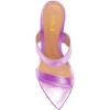 imageFSJ Women Fashion Open Toe Wedge Sandals High Heels Mules Double Straps Slip On Party Shoes Size 415 USPurple
