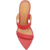 imageFSJ Women Fashion Open Toe Wedge Sandals High Heels Mules Double Straps Slip On Party Shoes Size 415 USRed