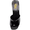 imageFSJ Women Open Toe Slide Wedge Sandals Platform Summer Casual High Heels Formal Outfit Shoes Size US 412Black