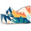imageFSJ Women Open Toe Slide Wedge Sandals Platform Summer Casual High Heels Formal Outfit Shoes Size US 412Painting