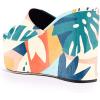 imageFSJ Women Open Toe Slide Wedge Sandals Platform Summer Casual High Heels Formal Outfit Shoes Size US 412Painting