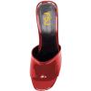 imageFSJ Women Open Toe Slide Wedge Sandals Platform Summer Casual High Heels Formal Outfit Shoes Size US 412Red