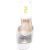 imageFSJ Women Open Toe Slide Wedge Sandals Platform Summer Casual High Heels Formal Outfit Shoes Size US 412Silver