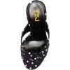 imageFSJ Womens Stylish Polkadots Mules Chunky High Heels Pumps Bowknots Decor Open Toe Slip On Comfort Evening Party Dress Shoes Size 415 USNavy