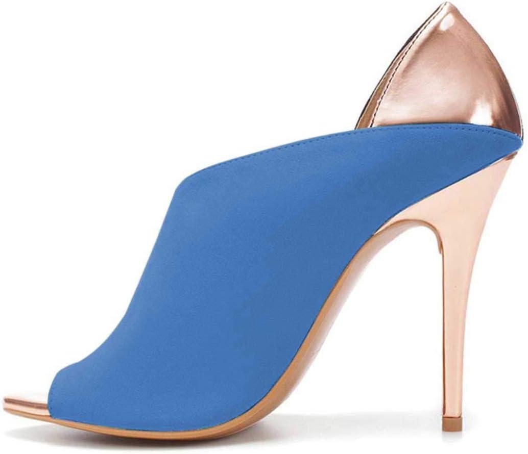 imageFSJ Women Sexy Peep Toe Cutout Pumps Sandals DOrsay Stiletto Heels Party Evening Shoes Size 415 USBlue