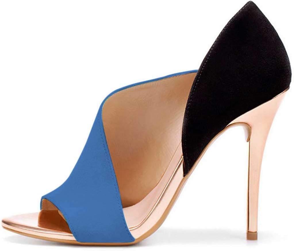 imageFSJ Women Sexy Peep Toe Cutout Pumps Sandals DOrsay Stiletto Heels Party Evening Shoes Size 415 USBlue