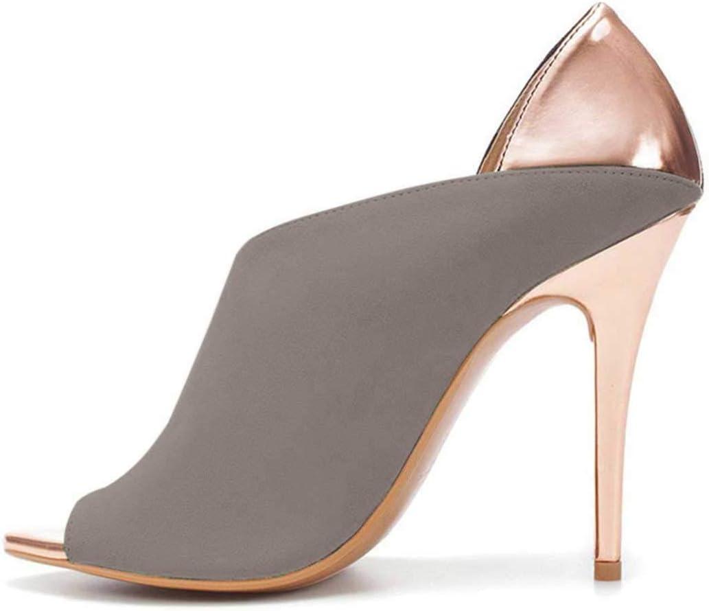 imageFSJ Women Sexy Peep Toe Cutout Pumps Sandals DOrsay Stiletto Heels Party Evening Shoes Size 415 USGrey